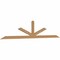Ekena Millwork Saratoga Timber Gable Bracket, Western Red Cedar, 108"W x 22"H x 1 1/2"D x 3 1/2"F, 5/12 Pitch GBW108X22X0204SAR00SWR - alternate 4